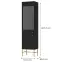 Vitrin Tokyo 3 2D fekete grafit 101,2
