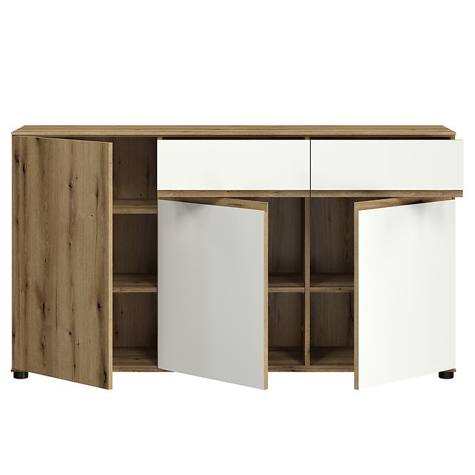 Komód Camino 3D2S CMNK 02 tölgy evoke+fehér platina