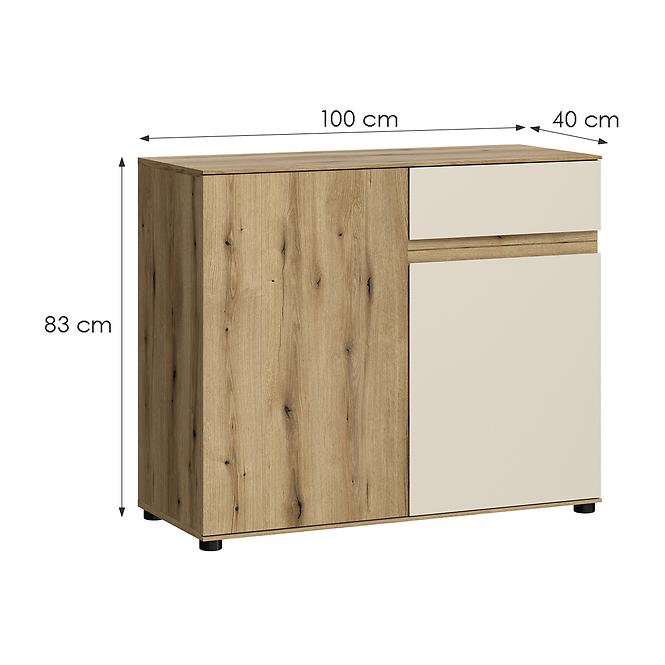 Komód Camino 2D1S CMNK 01 tölgy evoke+cashmere