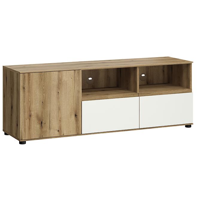 Szekrény RTV Camino 1D2S CMNF 01 tölgy evoke+fehér platina
