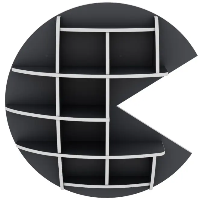 Falipolc Matrix Shelf III grafit/fehér