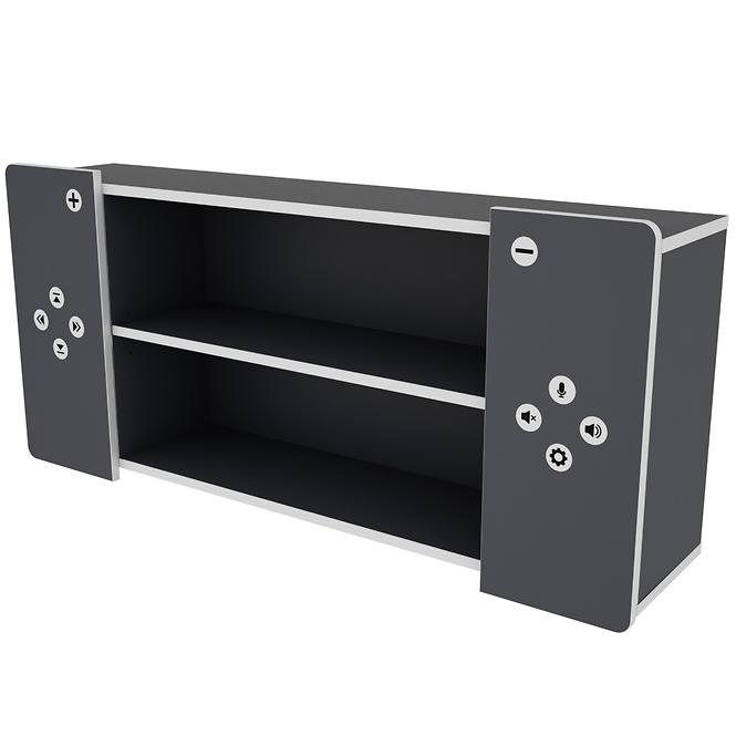 Falipolc Matrix Shelf II grafit/fehér