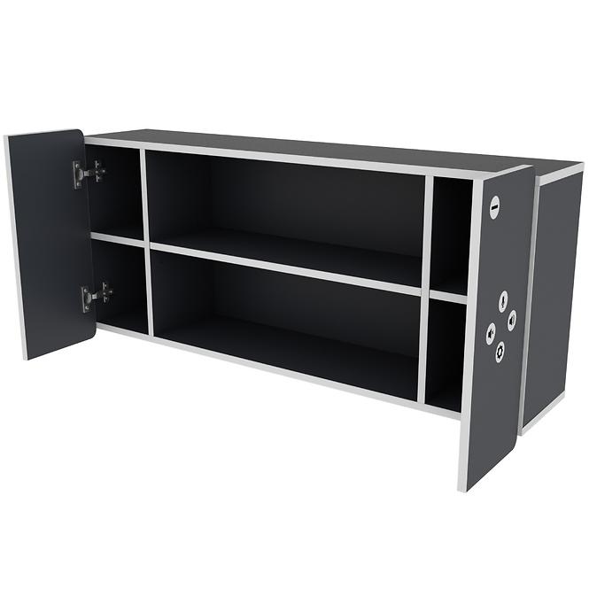 Falipolc Matrix Shelf II grafit/fehér