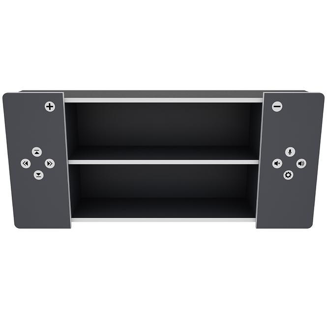 Falipolc Matrix Shelf II grafit/fehér