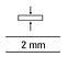 Fúgakereszt fogással 2 mm 70 drb,4