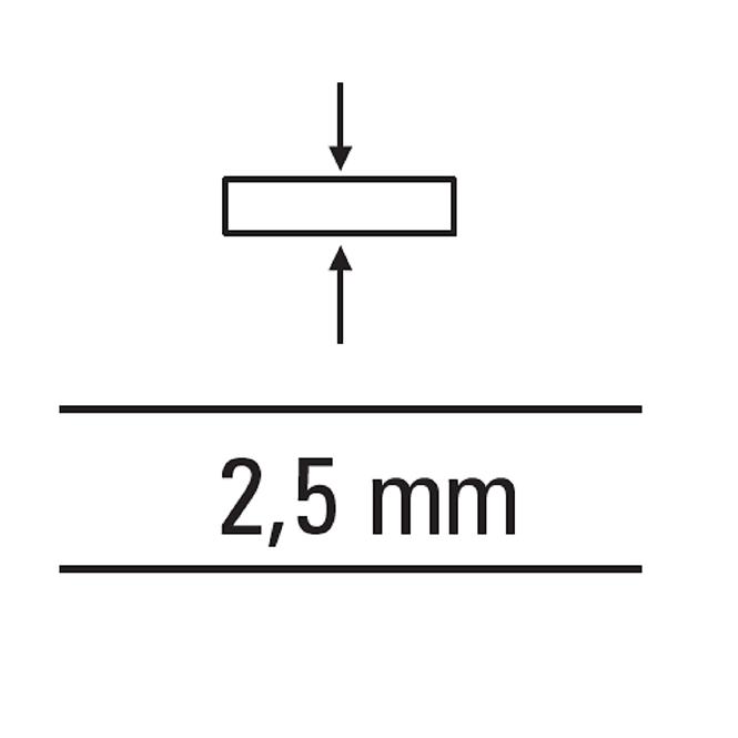 Fúgakereszt fogással 2,5mm 70 drb