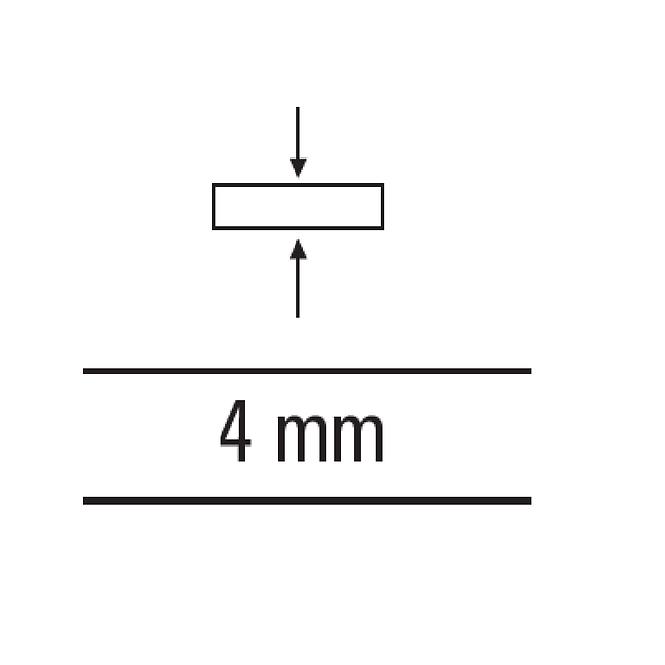 Fúgakereszt fogással 4mm 70 drb