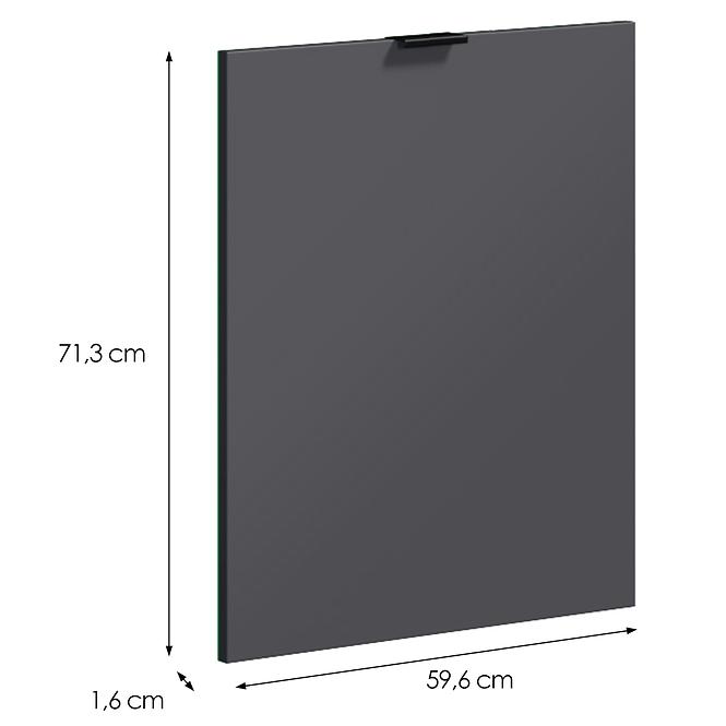 Ajtó mosogatógéphez  LOFT II 60X720 grafit,2