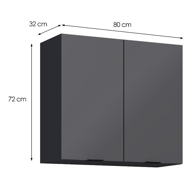 Konyhaszekrény Loft II G80 grafit