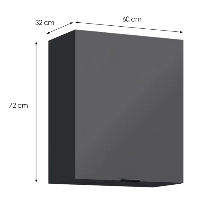 Konyhaszekrény Loft II G60 grafit
