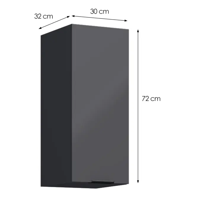 Konyhaszekrény Loft II G30 grafit