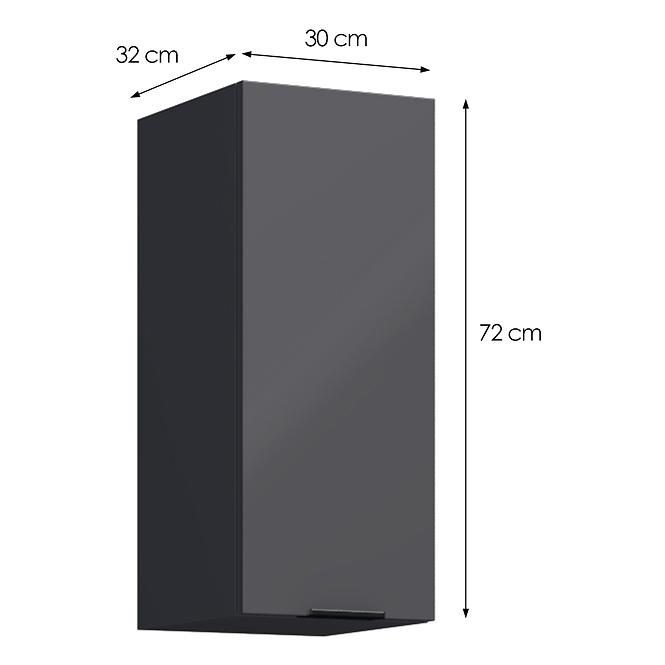 Konyhaszekrény Loft II G30 grafit