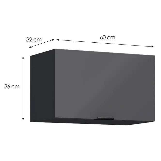 Konyhaszekrény Loft II G60 OK grafit,2