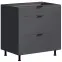 Konyhaszekrény LOFT II D80 3SZ METALBOX grafit
