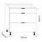 Konyhaszekrény LOFT II D80 3SZ METALBOX grafit,3