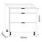 Konyhaszekrény LOFT II D80 3SZ METALBOX grafit,3