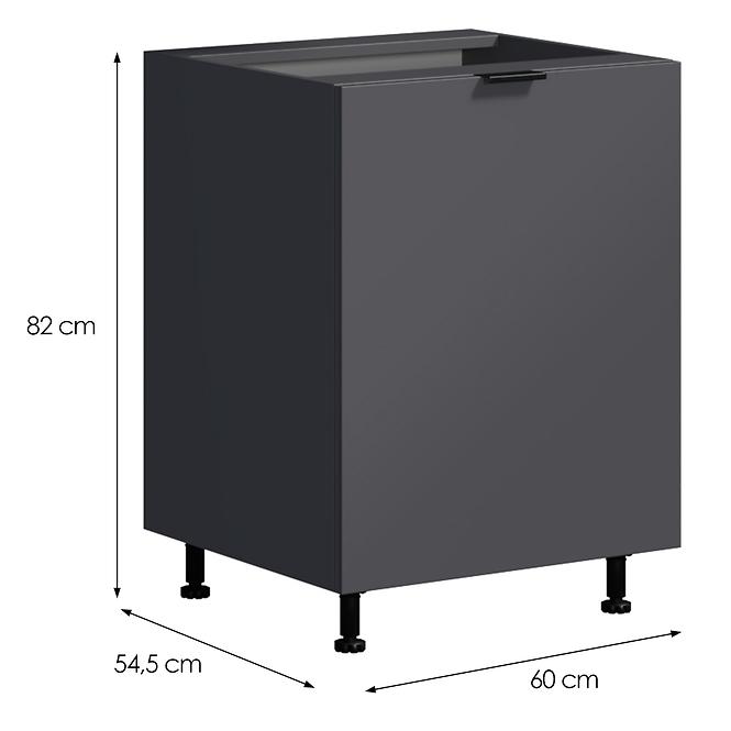 Konyhaszekrény LOFT II D60 grafit