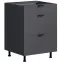 Konyhaszekrény LOFT II D60 3SZ METALBOX grafit
