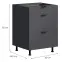 Konyhaszekrény LOFT II D60 3SZ METALBOX grafit,2
