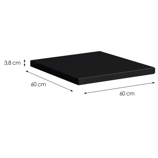 Konyhai munkalap Industry  60 cm fekete