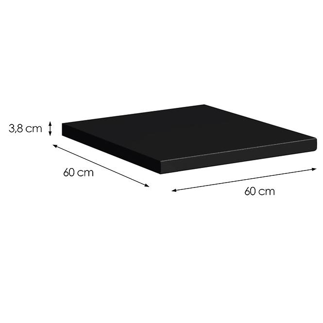 Konyhai munkalap Industry  60 cm fekete