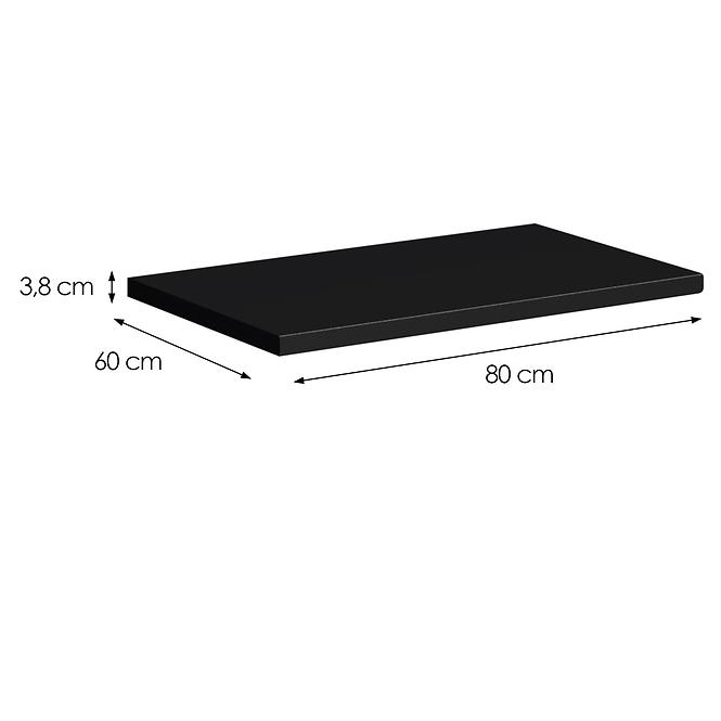 Konyhai munkalap Industry  80 cm fekete