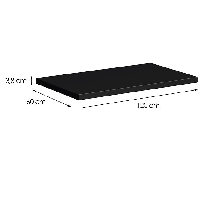Konyhai munkalap Industry  120 cm fekete