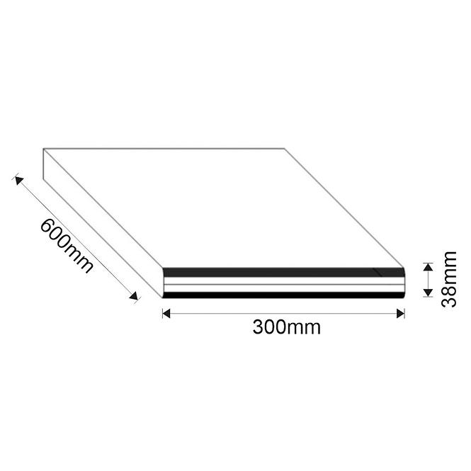 Konyhai munkalap Loft II 30 cm tölgy craft