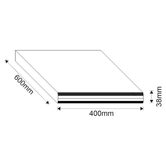 Konyhai munkalap Loft II 40 cm tölgy craft