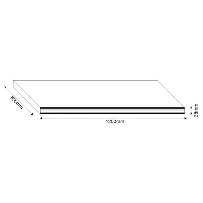 Konyhai munkalap Loft II 120 cm tölgy craft