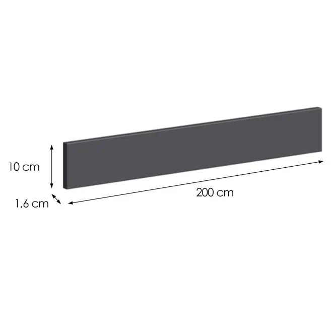 Lábazat Loft II  200 cm grafit,2