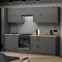 Konyhabútor Loft II 260 grafit konyhai felsővel,3