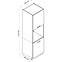 Konyhaszekrény Anika D 60 PK/2133 P/L grafit/grafit,2