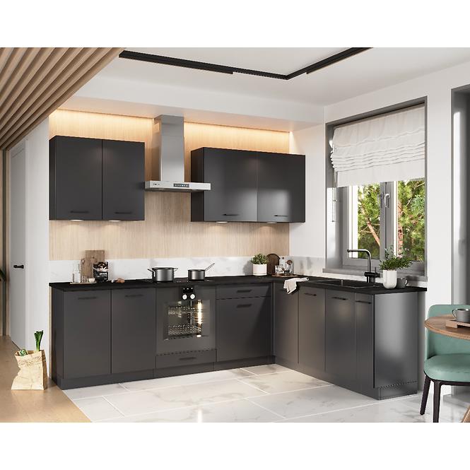 Konyhaszekrény Anika D40S/1 P/L grafit/grafit