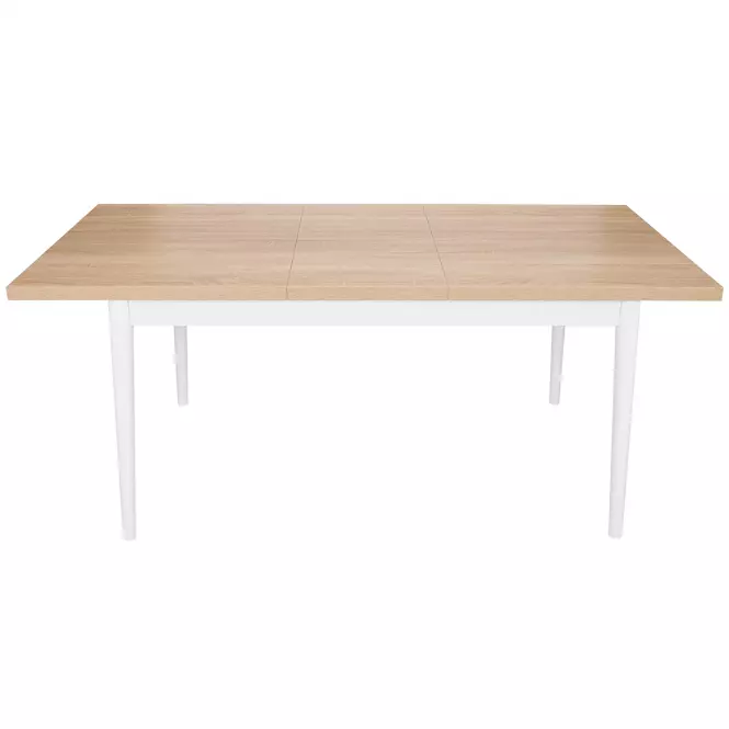Asztal ST-05 140x80+40 cm sonoma/fehér