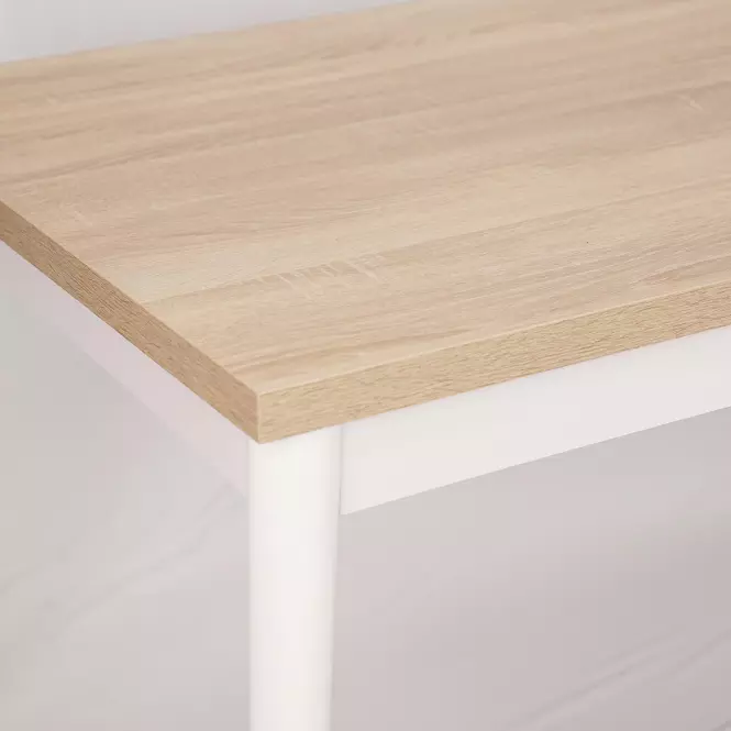 Asztal ST-05 140x80+40 cm sonoma/fehér