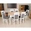 Asztal ST-05 140x80+40 cm sonoma/fehér,6
