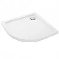 Félkör alakú zuhanytálca Look Rea K7906 white 80x100 jobbos