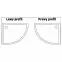 Félkör alakú zuhanytálca Look Rea K7906 white 80x100 jobbos,4
