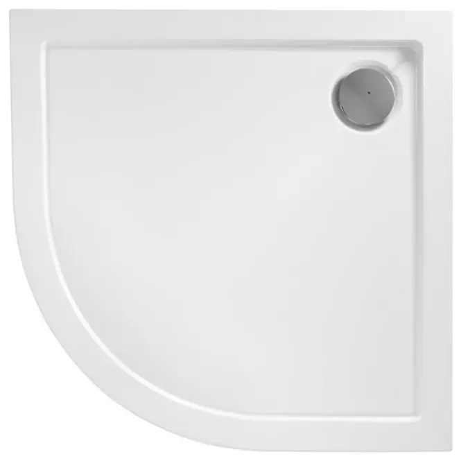 Félkör alakú zuhanytálca Look Rea K7908 white 80x80,2