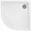Félkör alakú zuhanytálca Look Rea K7908 white 80x80,2