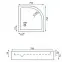 Félkör alakú zuhanytálca Look Rea K7908 white 80x80,3