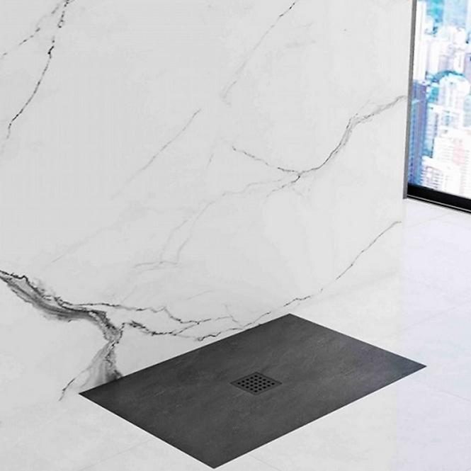 Téglalap alakú zuhanytálca Rock Rea K4580 black 90x120