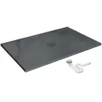Téglalap alakú zuhanytálca Rock Rea K4583 grey 80x120