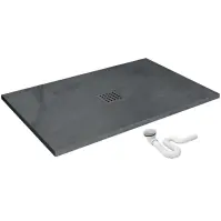 Téglalap alakú zuhanytálca Rock Rea K4583 grey 80x120