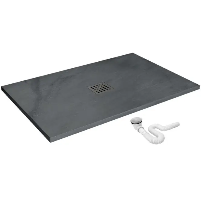 Téglalap alakú zuhanytálca Rock Rea K4583 grey 80x120