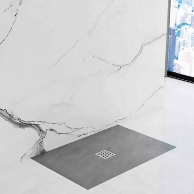 Téglalap alakú zuhanytálca Rock Rea K4583 grey 80x120
