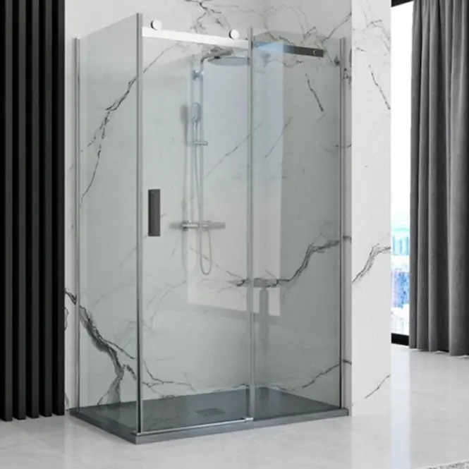 Téglalap alakú zuhanytálca Rock Rea K4583 grey 80x120
