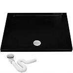 Téglalap alakú zuhanytálca Savoy Rea K4087 black 80x100