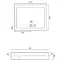 Téglalap alakú zuhanytálca Savoy Rea K5332 white 80x100,3